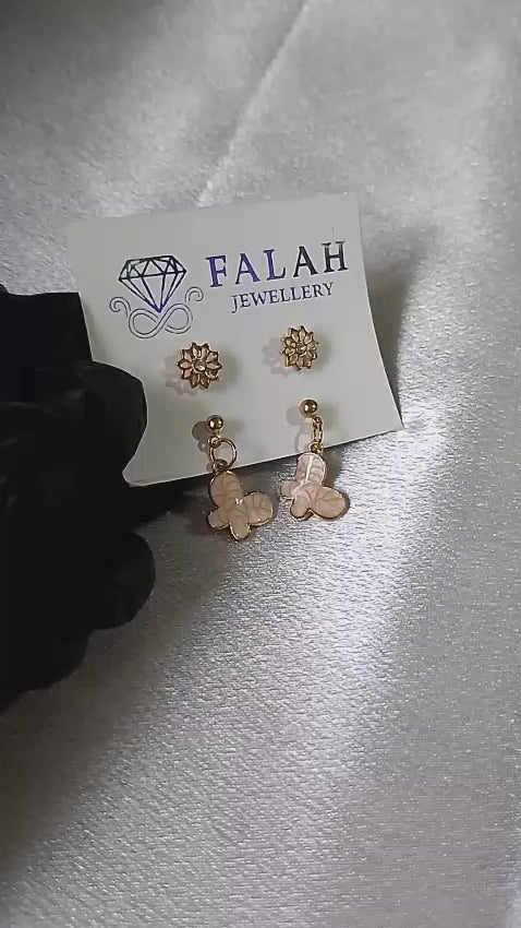 Daisy Monarch Earring Set